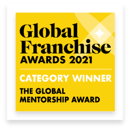 Global Franchise awards 2021 category winner the global mentorship award