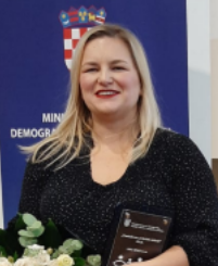 Danijela Haralović for Croatia, was presented with the “Employer Friend to Family” award by the Ministry of Demography,