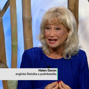 Helen Doron gives an interview on the Czech TV show "Sama Doma"