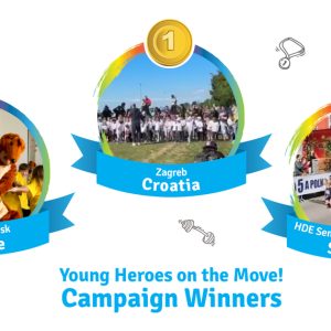 Young Heroes on the Move!" Campaign Winners Celebrating Active Minds and Bodies with Helen Doron English